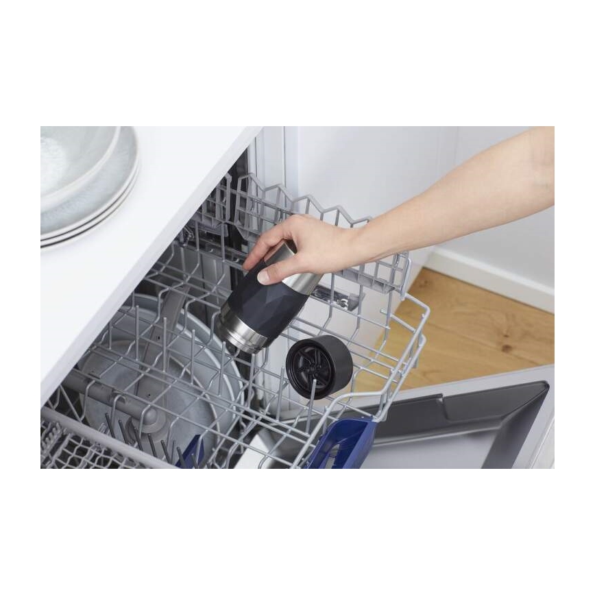 Tefal - Termo skodelica 300 ml COMPACT MUG nerjaveče jeklo/črna