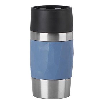 Tefal - Termo skodelica 300 ml COMPACT MUG nerjaveče jeklo/modra