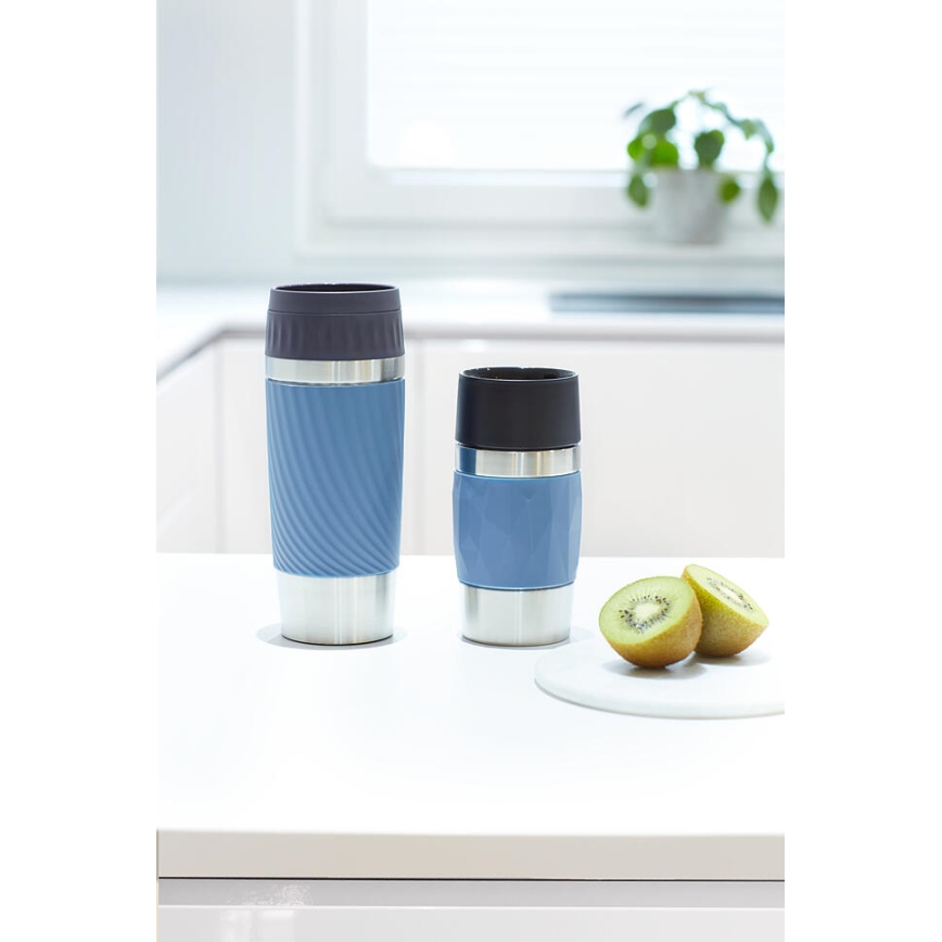 Tefal - Termo skodelica 300 ml COMPACT MUG nerjaveče jeklo/modra