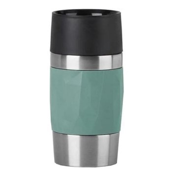 Tefal - Termo skodelica 300 ml COMPACT MUG nerjaveče jeklo/zelena