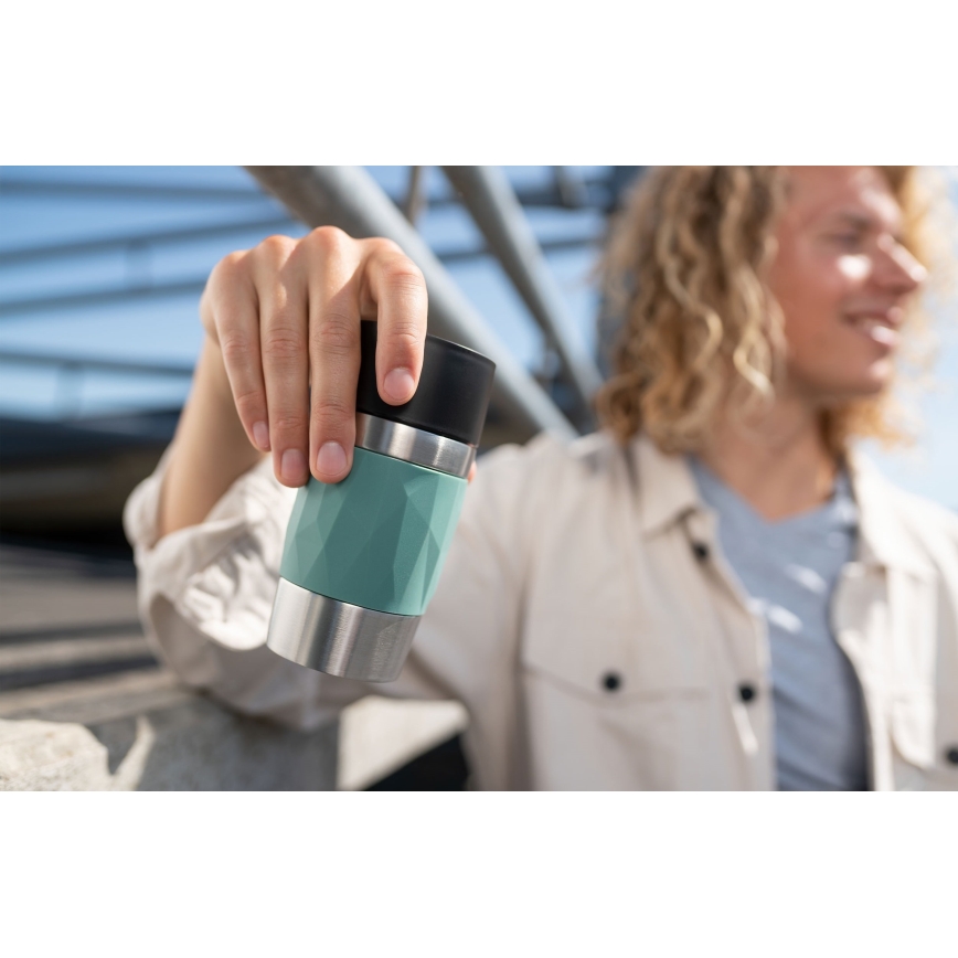 Tefal - Termo skodelica 300 ml COMPACT MUG nerjaveče jeklo/zelena