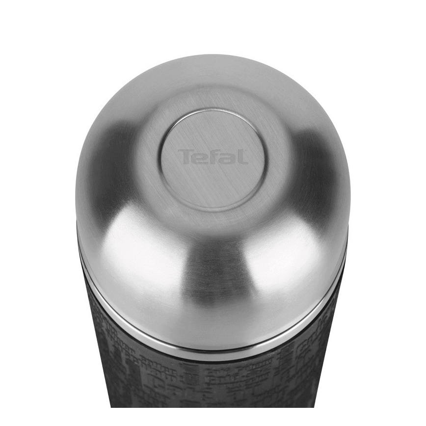Tefal - Termovka z vrčkom 0,5 l SENATOR nerjaveče jeklo/črna