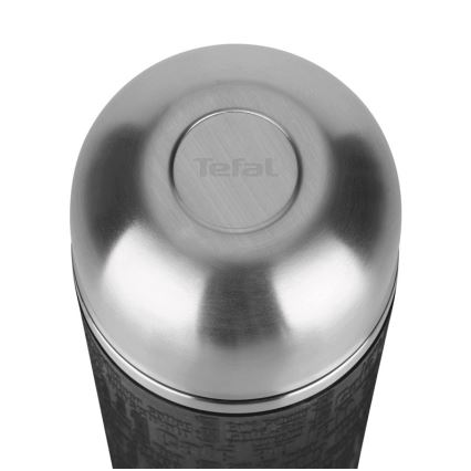 Tefal - Termovka z vrčkom 1 l SENATOR nerjaveče jeklo/črna