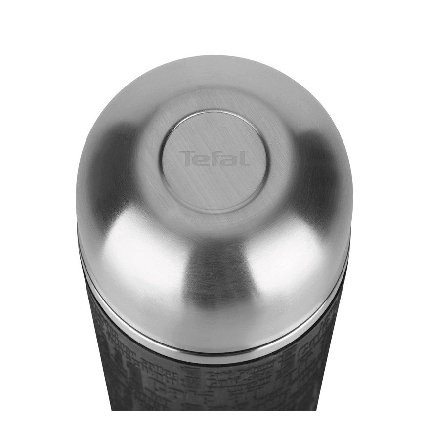 Tefal - Termovka z vrčkom 1 l SENATOR nerjaveče jeklo/črna