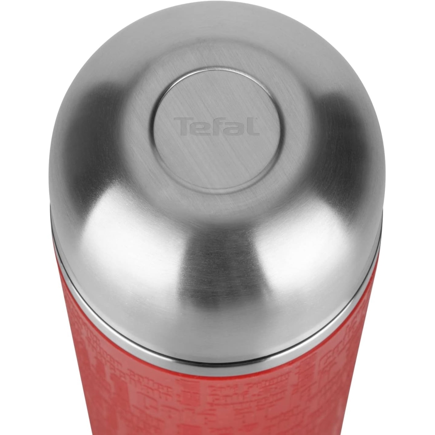 Tefal - Termovka z vrčkom 1 l SENATOR nerjaveče jeklo/rdeča