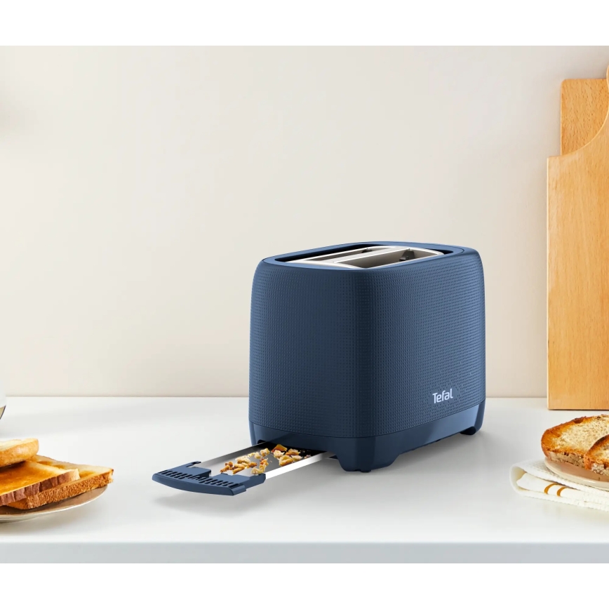 Tefal - Toaster z dvema luknjama MORNING 850W/230V modra