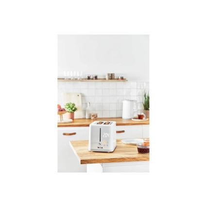 Tefal - Toaster z dvema luknjama SENSE 850W/230V bela