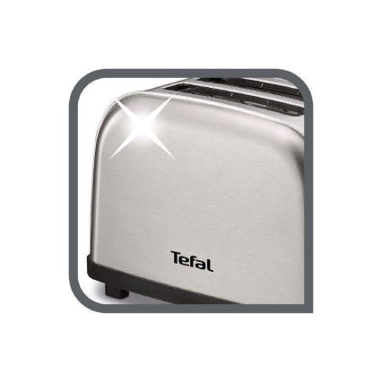 Tefal - Toaster z dvema luknjama ULTRA MINI 700W/230V mat krom