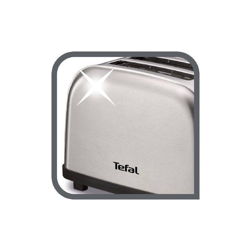 Tefal - Toaster z dvema luknjama ULTRA MINI 700W/230V mat krom