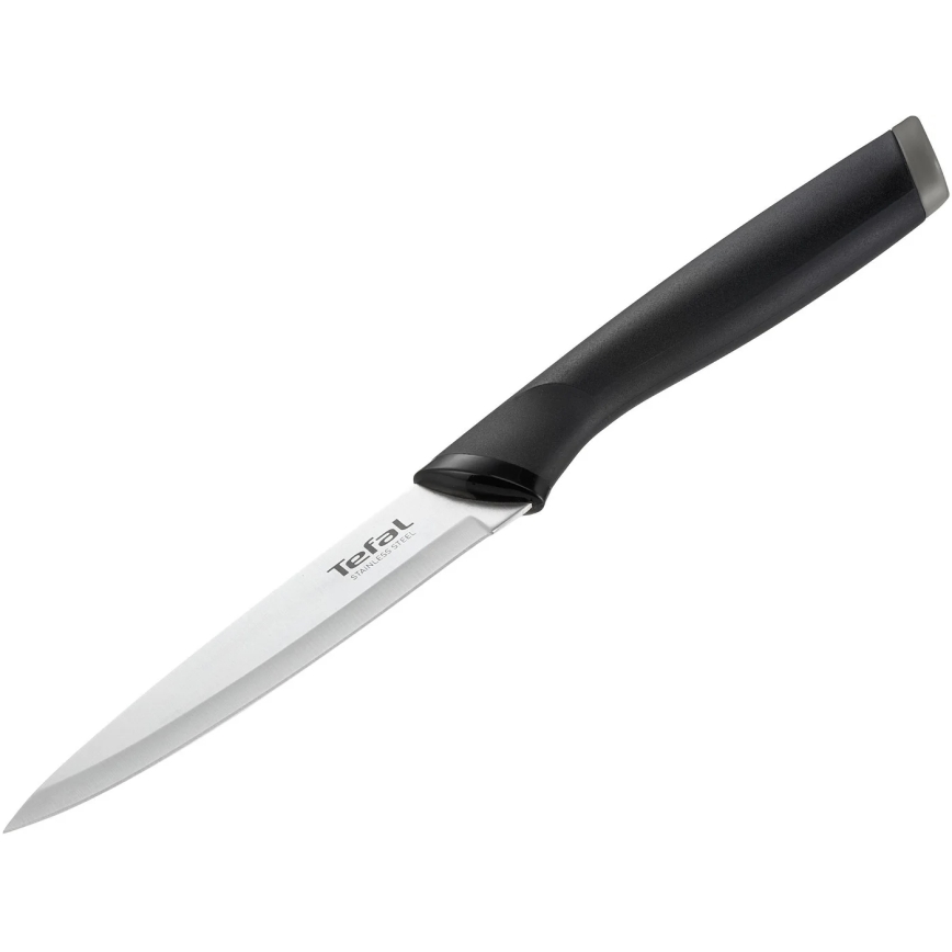 Tefal - Univerzalni nož iz nerjavečega jekla COMFORT 12 cm sijajni krom/črna