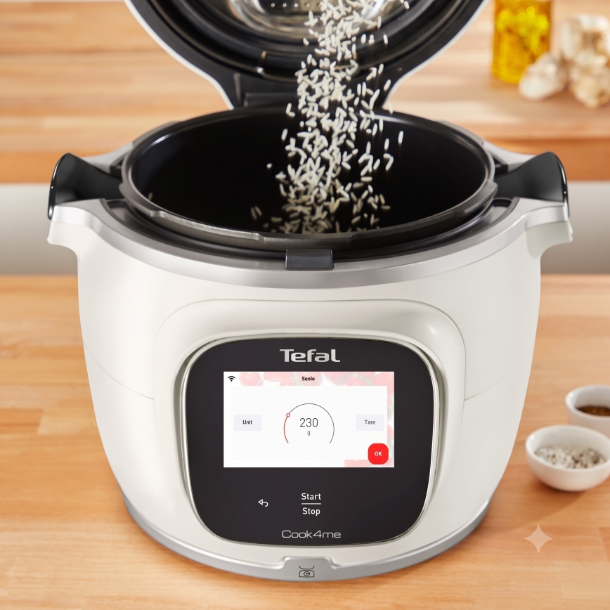 Tefal - Večfunkcijski električni tlačni lonec 6 l COOK4ME TOUCH PRO 1600W/230V Wi-Fi