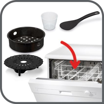 Tefal - Večnamenski električni lonec na pritisk ALL IN ONE POT 1100W/230V mat krom/črna