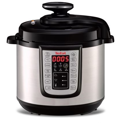 Tefal - Večnamenski električni lonec na pritisk ALL IN ONE POT 1100W/230V mat krom/črna