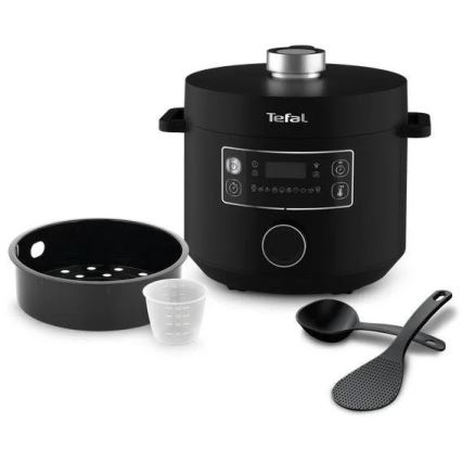 Tefal - Večnamenski električni lonec TURBO CUISINE 4,8 l 1090W/230V črna
