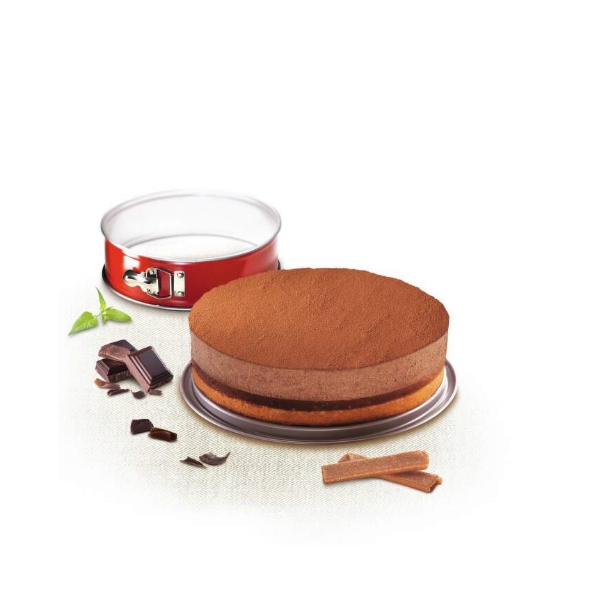Tefal - Zložljiva oblika za torte DELIBAKE 27 cm rdeča