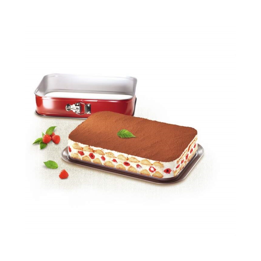 Tefal - Zložljiva oblika za torte DELIBAKE 36x24 cm rdeča