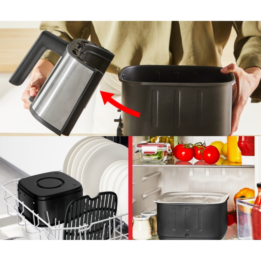 Tefal - Zračna friteza 5 l EASY FRY SILENCE 10v1 1400-1670W/230V