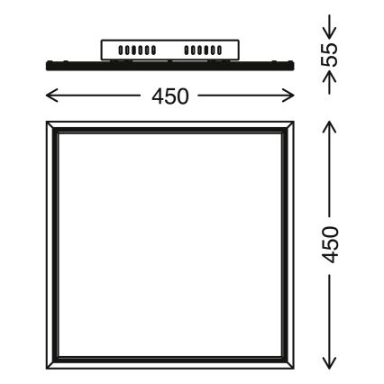 Telefunken 300906TF -LED Zatemnitvena plošča LED/24W/230V + Daljinski upravljalnik 3000-6000K