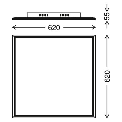 Telefunken 3010-06TF - LED Zatemnitveni panel LED/36W/230V 3000-6000K + Daljinski upravljalnik
