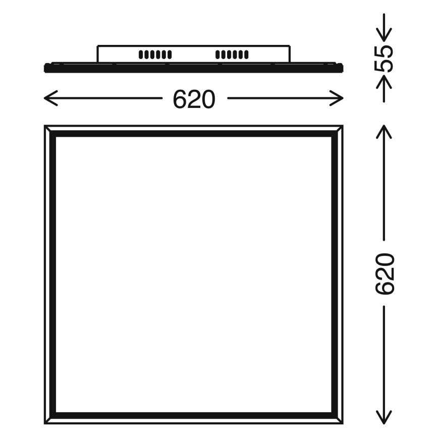 Telefunken 3010-06TF - LED Zatemnitveni panel LED/36W/230V 3000-6000K + Daljinski upravljalnik