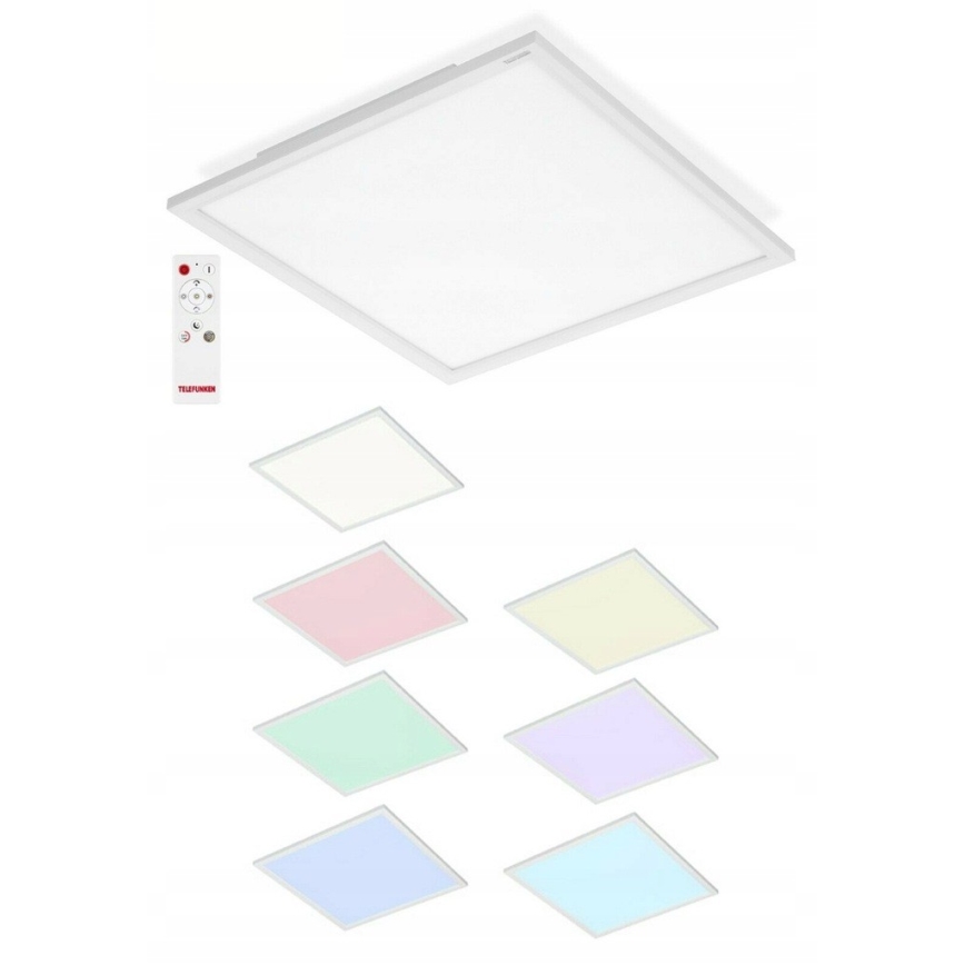 Telefunken 301606TF - LED RGBW Zatemnitveni panel LED/24W/230V 4000K + Daljinski upravljalnik