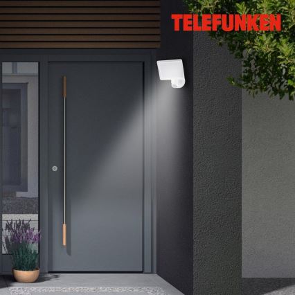 Telefunken 304406TF - LED zunanji stenski reflektor s senzorjem LED/20W/230V IP44