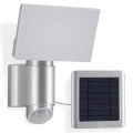 Telefunken 304704TF - LED Solarni stenski reflektor s senzorjem LED/6W/3,7V IP44 srebrna
