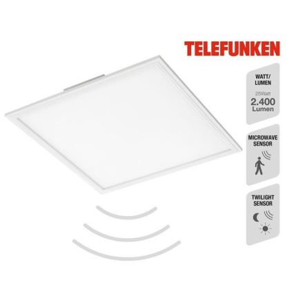 Telefunken 308806TF - LED Nadgradni panel s senzorjem LED/25W/230V 4000K