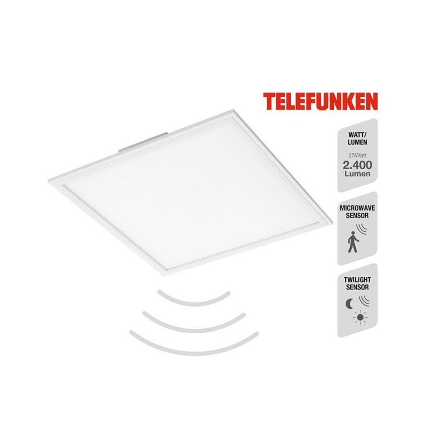 Telefunken 308806TF - LED Nadgradni panel s senzorjem LED/25W/230V 4000K