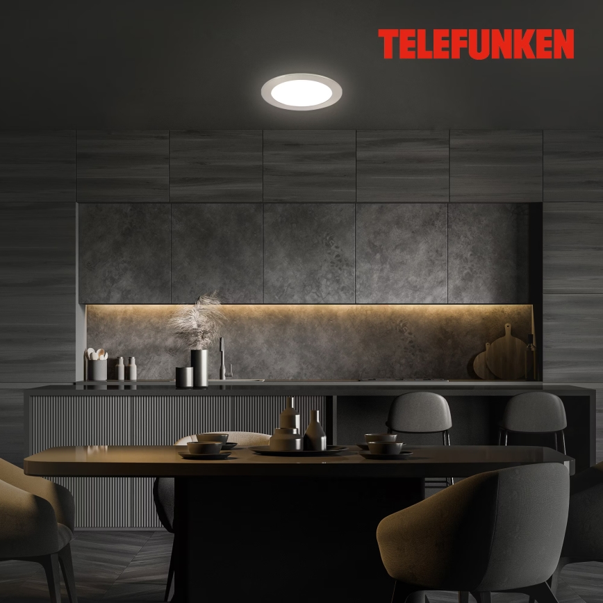 Telefunken 309402TF - LED RGBW Zatemnitvena kopalniška vgradna svetilka LED/12W/230V 2700-6500K IP23 Wi-Fi Tuya