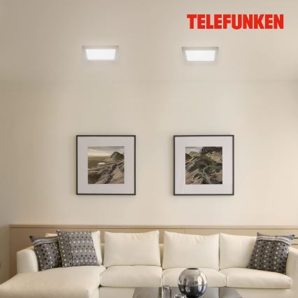 Telefunken 309602TF - LED RGBW Zatemnitvena stropna svetilka LED/18W/230V 2700-6500K Wi-Fi Tuya