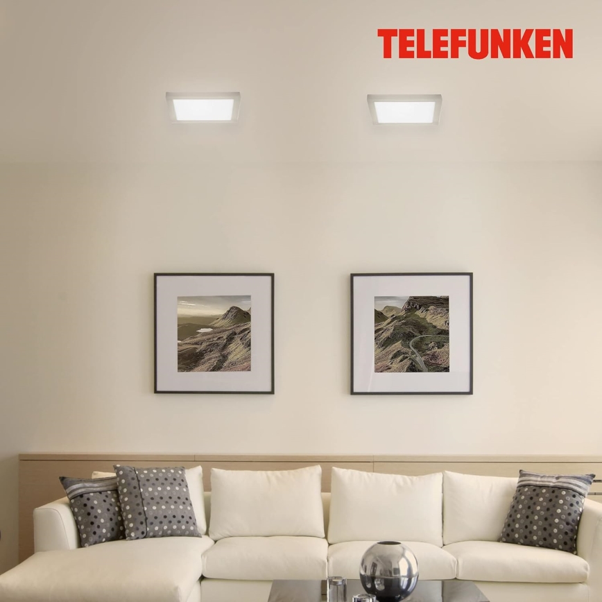 Telefunken 309602TF - LED RGBW Zatemnitvena stropna svetilka LED/18W/230V 2700-6500K Wi-Fi Tuya