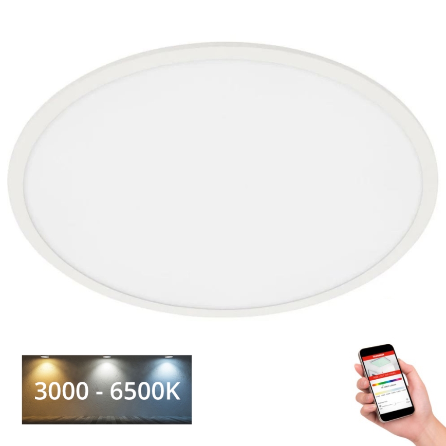 Telefunken 310806TF - LED RGB Zatemnitvena stropna svetilka LED/40W/230V 3000-6500K Wi-Fi Tuya