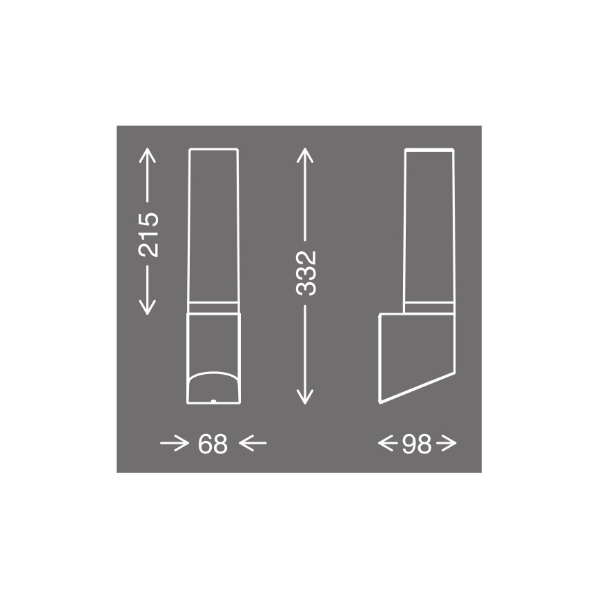 Telefunken 311305TF - LED Zunanja stenska svetilka LED/8W/230V IP44