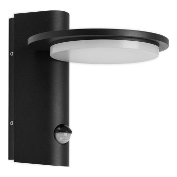 Telefunken 312505TF-LED Zunanja stenska svetilka s senzorjem LED/10W/230V IP44 črna