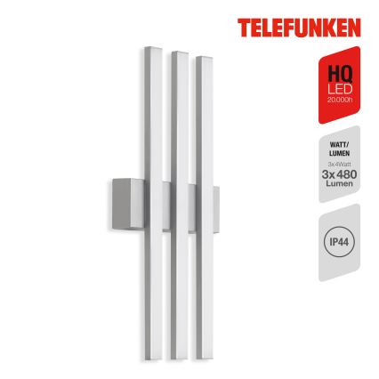 Telefunken 313104TF - LED Zunanja stenska svetilka 3xLED/4W/230V IP44