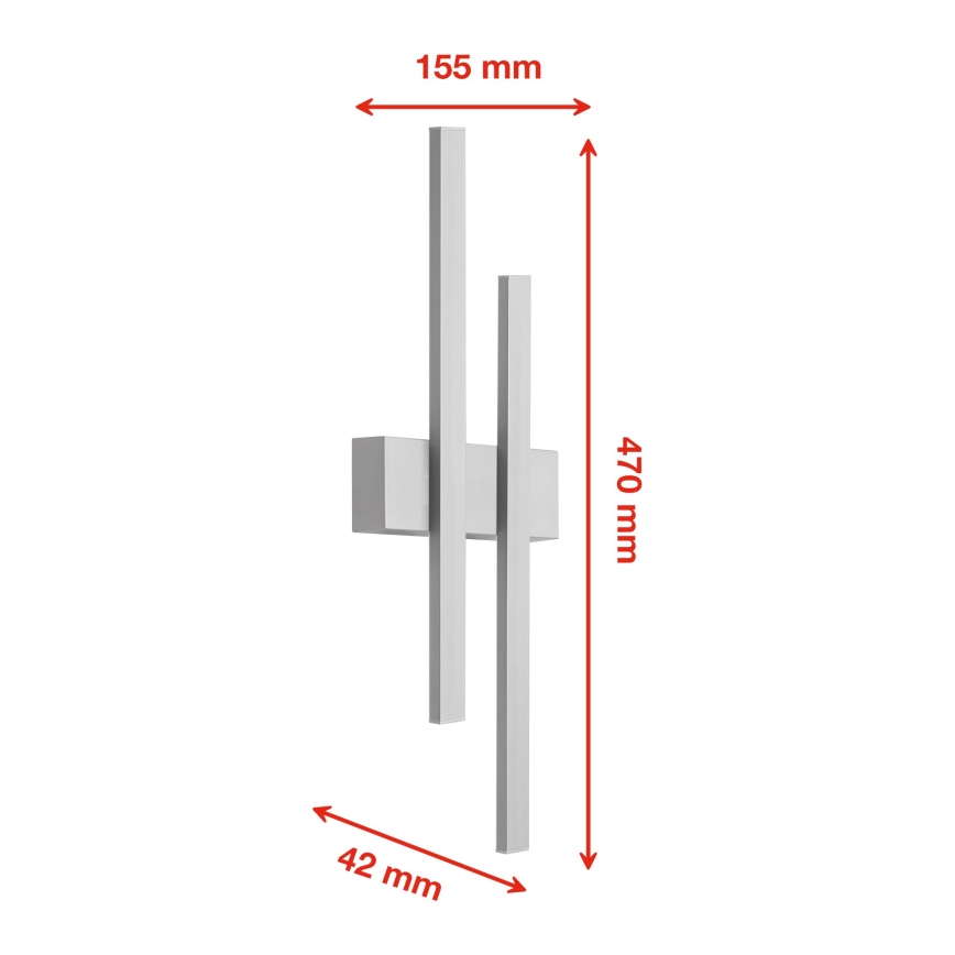 Telefunken 313204TF - LED zunanja stenska svetilka 2xLED/4W/230V 4000K IP44
