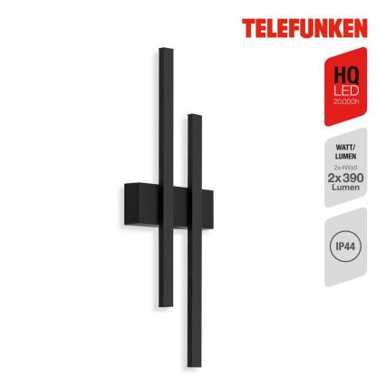 Telefunken 313205TF - LED Zunanja stenska svetilka 2xLED/4W/230V 4000K IP44