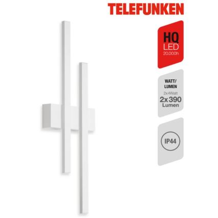 Telefunken 313206TF - LED Zunanja stenska svetilka 2xLED/8W/230V IP44
