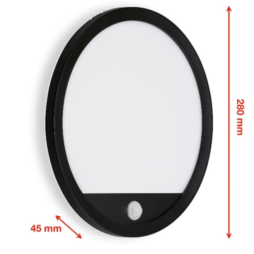 Telefunken 313705TF - LED Zunanja stenska svetilka s senzorjem LED/15W/230V IP44