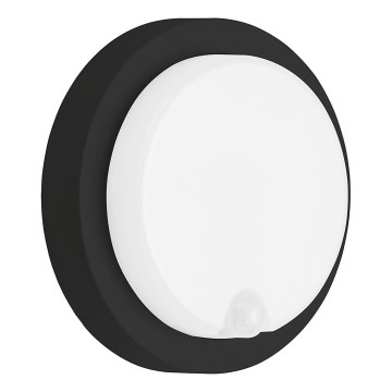 Telefunken 315305TF - LED Zunanja stenska svetilka s senzorjem LED/12W/230V IP44 črna