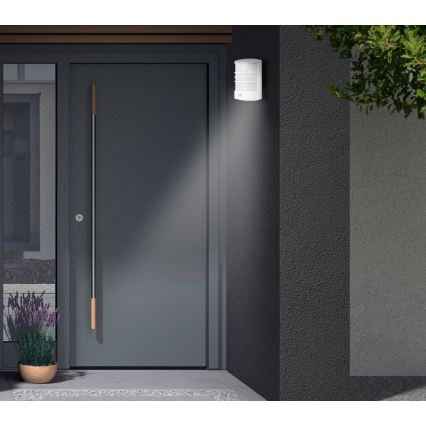 Telefunken 315506TF - LED zunanja stenska svetilka s senzorjem LED/12W/230V IP44 bela