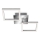 Telefunken 318508TF - LED Stropna svetilka s senzorjem FRAME LED/12W/230V 3000K mat krom
