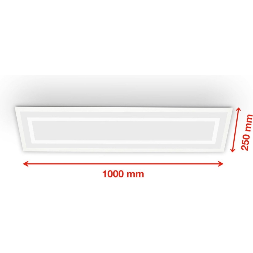 Telefunken 318906TF - LED RGBW zatemnljivo stropno svetilo LED/24W/230V 3000-6500K 25x100 cm + daljinski upravljalnik