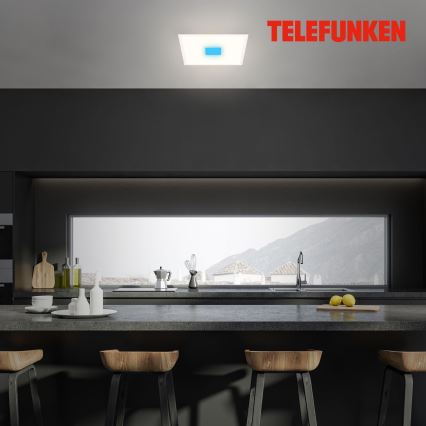 Telefunken 319106TF - RGBW Zatemnitvena stropna svetilka LED/24W/230V 2700-6500K bela + Daljinski upravljalnik