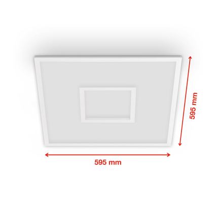 Telefunken 319506TF - RGBW Stropna svetilka z možnostjo zatemnitve LED/36W/230V 2700-6500K bela + Daljinski upravljalnik