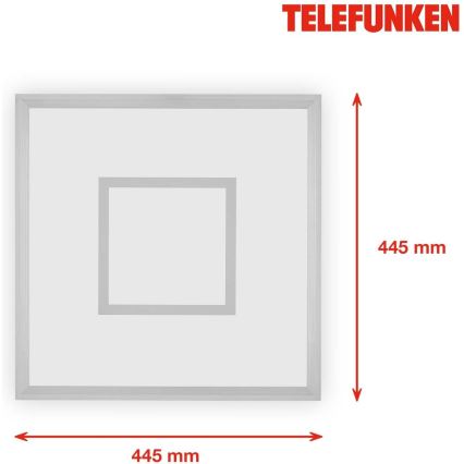 Telefunken 319704TF - LED RGB Zatemnitvena stropna svetilka LED/24W/230V 3000-6500K + Daljinski upravljalnik