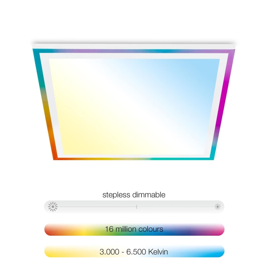 Telefunken 321206TF - LED RGBW Zatemnitvena stropna svetilka LED/18W/230V 3000-6500K + Daljinski upravljalnik