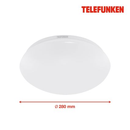 Telefunken 601206TF - LED Kopalniška stropna svetilka s senzorjem LED/15W/230V IP44 pr. 28 cm