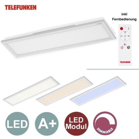 Telefunken - LED Zatemnitveni panel 1xLED/18W/230V + dalj. upravljalnik